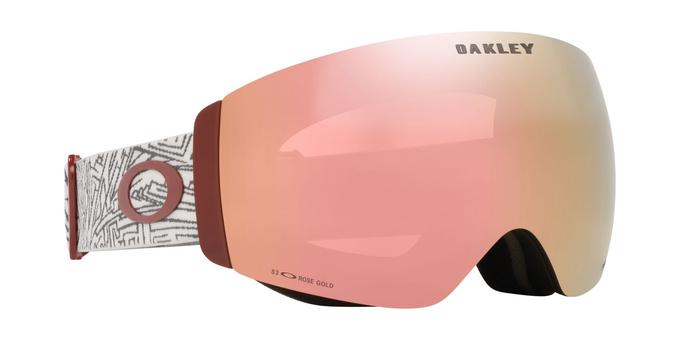 Gogle Oakley Flight Deck Pro M Matte Black/Prizm Rose Gold Iridium + Dodatkowa Szyba Prizm Snow Black Iridium - 2025/26