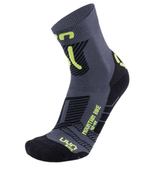 Skarpety rowerowe UYN Man Cycling MTB Anthracite/Yellow Fluo