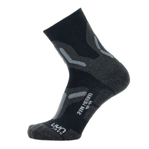 Skarpety trekkingowe UYN Man Trekking 2in Merino Socks Black/Grey 