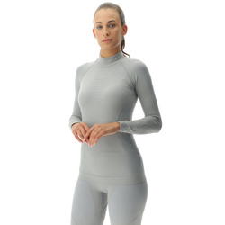 Koszulka termoaktywna UYN Woman Evolutyon UW Shirt LG_SL Turtle Neck Flamingo/White/White - 2023/24