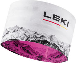 Stirnband LEKI XC Headband Neonpink/White