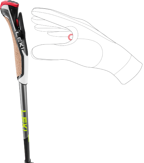 Kije Nordic Walking LEKI Traveller Alu
