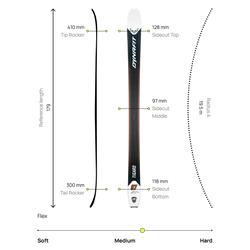 Narty Dynafit Tigard 97 Black/White - 2025/26