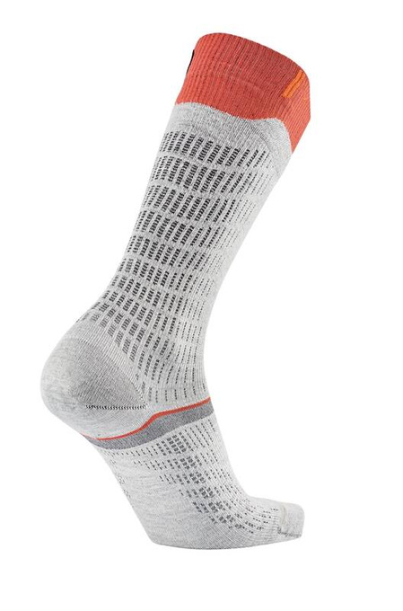 Skarpety narciarskie Sidas Ski Merino Performance Light Grey/Coral - 2025/26