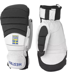 Gloves Hestra Gripen GS Mitt White/Yellow - 2025/26
