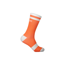 Skarpetki POC Lure MTB Sock Long Zink Orange/Hydrogen White - 2022