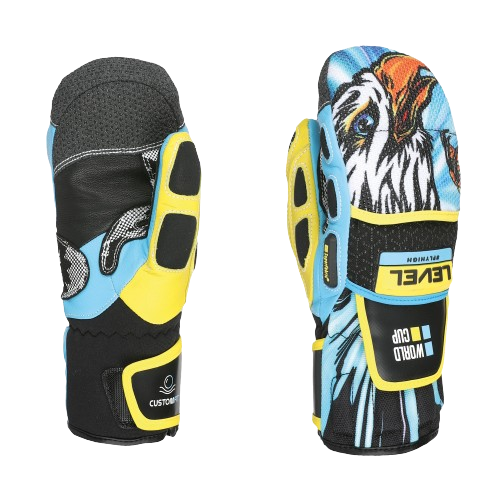 Gloves Level Worldcup JR  CF Mitt Yellow/Blue - 2025/26 