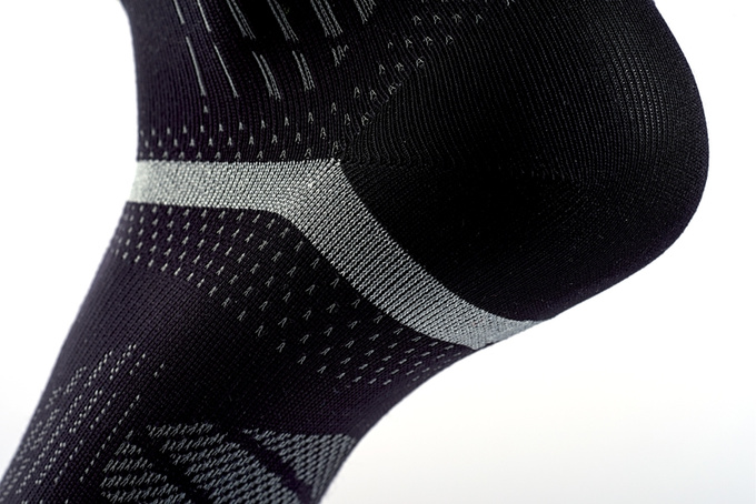 Skarpety Sidas Run Feel Black/Yellow