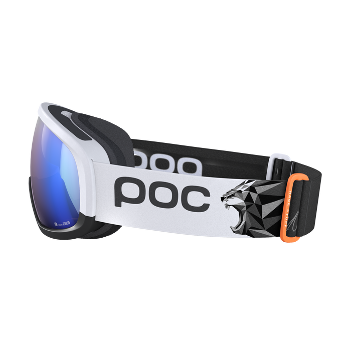 Skibrille POC Fovea Mid Race Marco Odermatt Ed. Hydrogen White/Uranium Black/Partly Sunny Blue - 2025/26