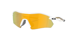 Sonnenbrill Oakley Radar Plate Polished White/Gold Frame/Prizm 24K Polarized Lenses