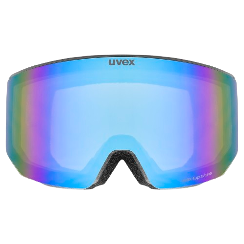 Gogle Uvex Lace ATTRACT FM Black Matt/Mirror Blue + dodatkowa szyba - 2025/26