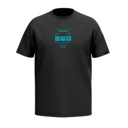 Koszulka HEAD WCR T-Shirt Men Black - 2025/26