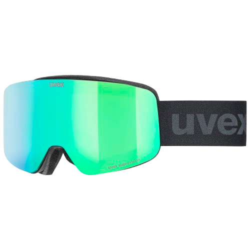 Brille Uvex PWDR FM Black Matt/Mirror Green - 2025/26