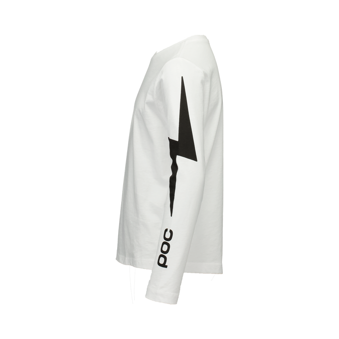 Koszulka POC L/S Tee Jr Blixten White - 2025/26