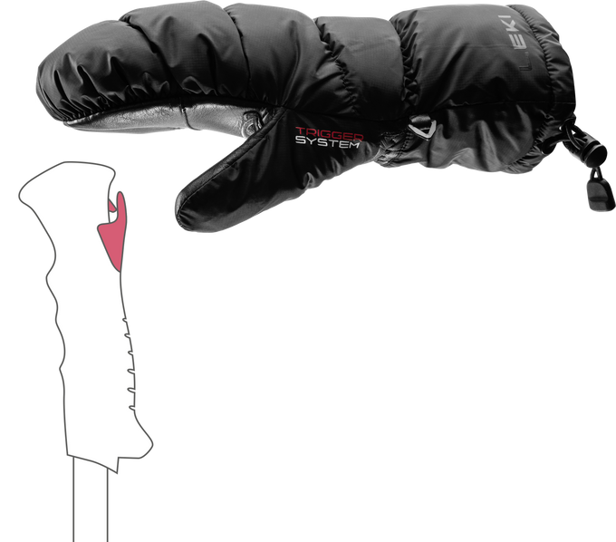 Rękawice LEKI Glace 3D Women Mitt Black - 2025/26