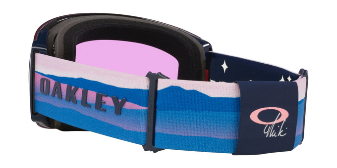 Gogle Oakley Flight Deck Pro L Mikaela Shiffrin Sig/Prizm Snow Iced Iridium + Dodatkowa Szyba Prizm Snow Sapphire Iridium - 2025/26