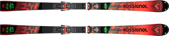 Narty Rossignol Hero Athlete SL 150 cm R22 (komórki) + Spx 12 Rockerace GW Hot Red - 2025/26