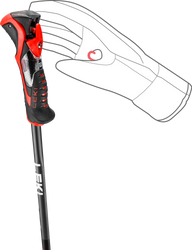 Kije LEKI Airfoil 3D Black/Red - 2025/26