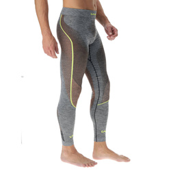 Kalesony UYN Man Ambityon UW Pants Long Black Melange/Atlantic/Orange Shiny - 2023/24