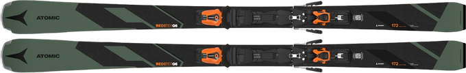 Skis Atomic Redster Q6 + MI 12 GW Black/Orange - 2024/25