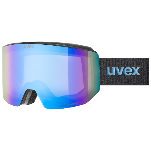 Gogle Uvex Lace ATTRACT FM Black Matt/Mirror Blue + dodatkowa szyba - 2025/26