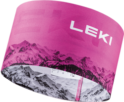 LEKI XC Headband Neonpink/White