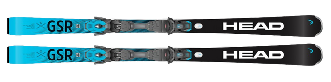 Narty HEAD Worldcup Rebels E.GSR + PR 11 GW Brake [G] 78 mm Matt Black/Speed Blue - 2024/25