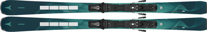 Narty Atomic Cloud Q14 Revoshock S + MI 12 GW Black/Smoke - 2025/26