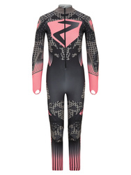 Guma narciarska Ziener RCE Racesuit Black Foggy Print Pink Vanilla - 2024/25