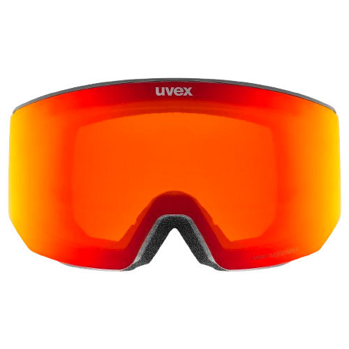 Gogle Uvex Lace ATTRACT FM Black Matt/Mirror Red + dodatkowa szyba - 2025/26