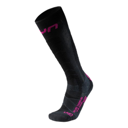 Ski socks UYN Women Ski Touring One Bio Socks Black/Pink Yarrow - 2025/26