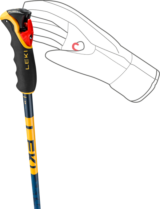Kije LEKI Spitfire 3D Orange - 2025/26