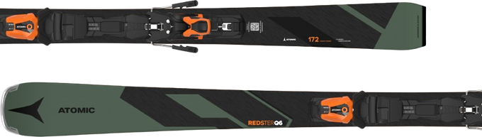 Skis Atomic Redster Q6 + MI 12 GW Black/Orange - 2024/25