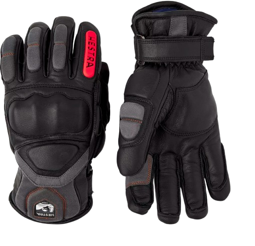 Rękawice Hestra Impact Racing Sr. Black/Flame Red - 2025/26
