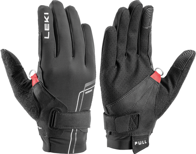 Gloves LEKI Nordic Move Shark White - 2024