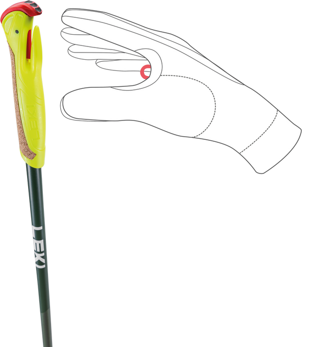 Poles Nordic Walking LEKI Walker XS