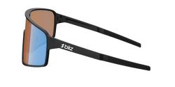 Okulary BLIZ P001 Matte Black Frame / Coral/Orange Mirror Blue Lenses