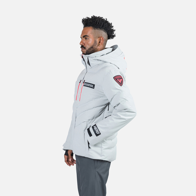 Skijacke Rossignol Hero Blackside Puffy JKT Soft Gray - 2024/25
