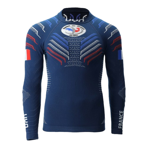 Thermounterwäsche UYN Natyon 3.0 Junior France UW Shirt LG SL Turtle Neck - 2025/26