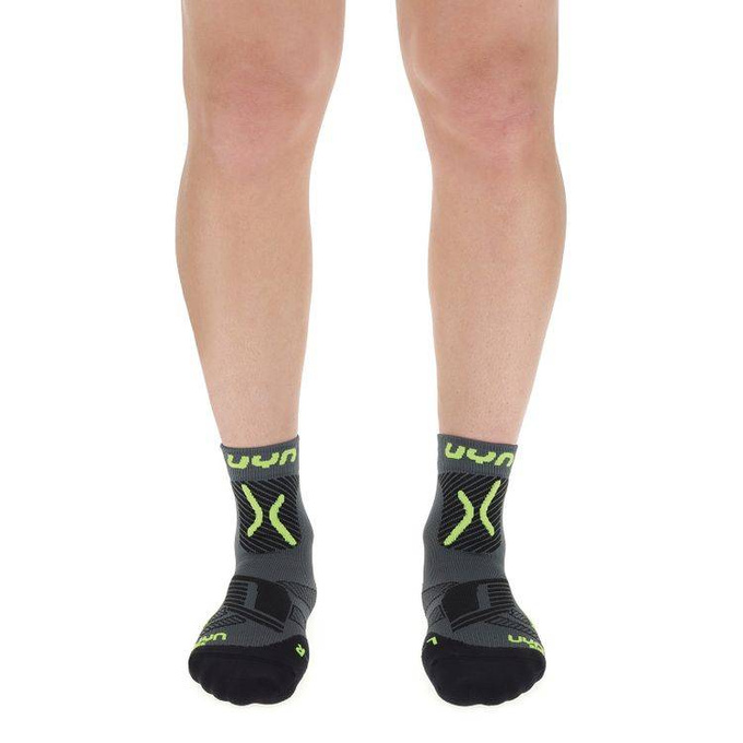 Skarpety rowerowe UYN Man Cycling MTB Anthracite/Yellow Fluo