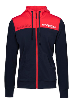 Bluza polarowa Stoeckli Hoody Jacket Fullzip WRT Black Red - 2023/24