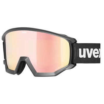 Gogle UVEX Athletic CV Mirror Rose S2 Black Mat - 2022/23