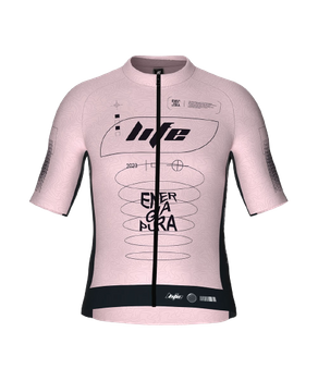Koszulka rowerowa Energiapura T-Shirt Full Zip Life Idea Pink/Ragl Alexander - 2023