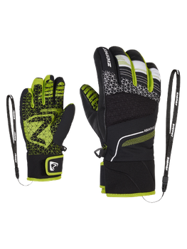 Rękawice Ziener Lonzalo AS(R) Glove Junior Black lime - 2023/24