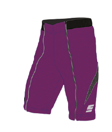 Spodenki na gumę ENERGIAPURA Wengen Bicolor Purple/Black Junior