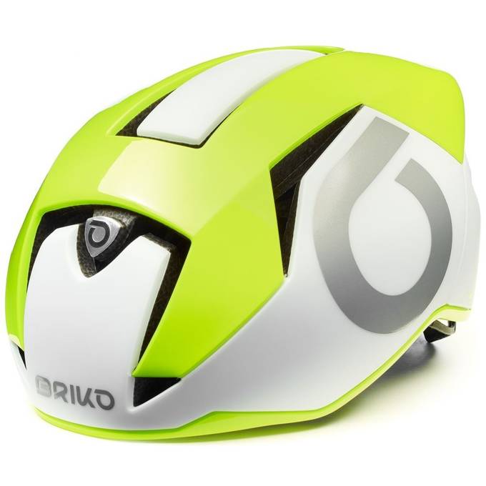 Kask rowerowy BRIKO Gass 2.0 White Yellow/Fluo Silver - 2021
