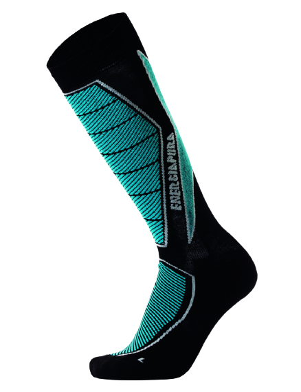 Skarpety narciarskie ENERGIAPURA Long Socks Race Turquoise - 2022/23