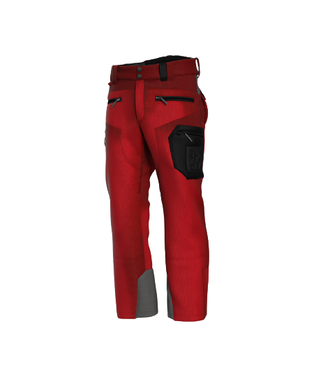 Spodnie narciarskie ENERGIAPURA Velvet Grong Printed Bordeaux - 2023/24