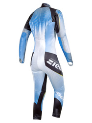 Guma narciarska ZIENER Racesuit Padded Junior White Hb. Persian Blue - 2022/23