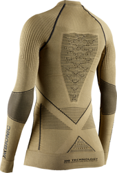 Koszulka termoaktywna X-BIONIC RADIACTOR 4.0 SHIRT ROUND NECK LG SL WOMAN GOLD/BLACK - 2022/23